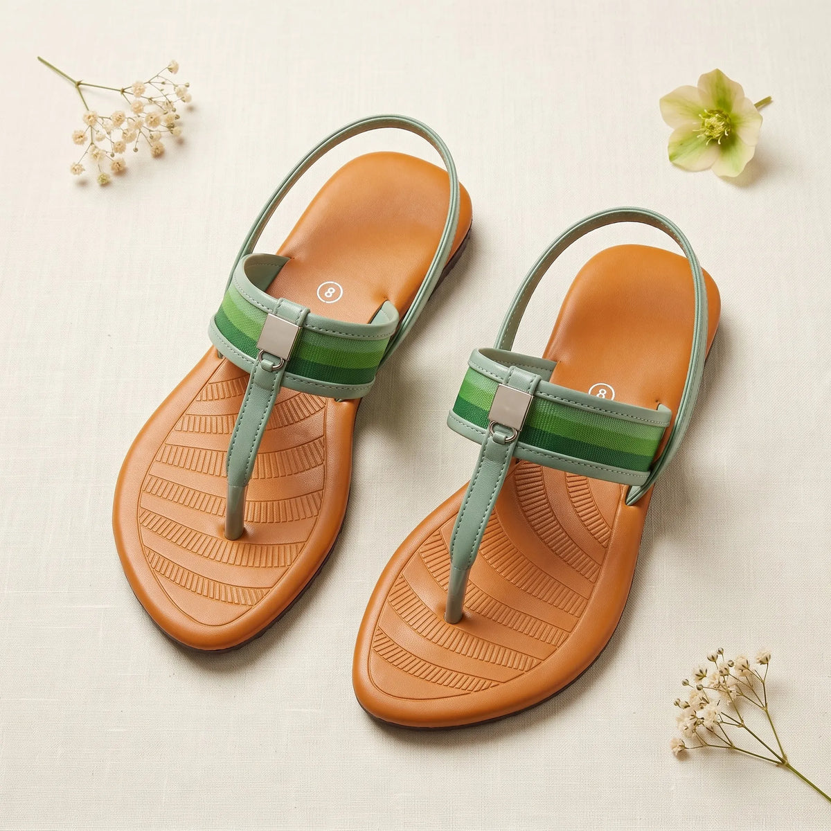 Striped Grace Sandal