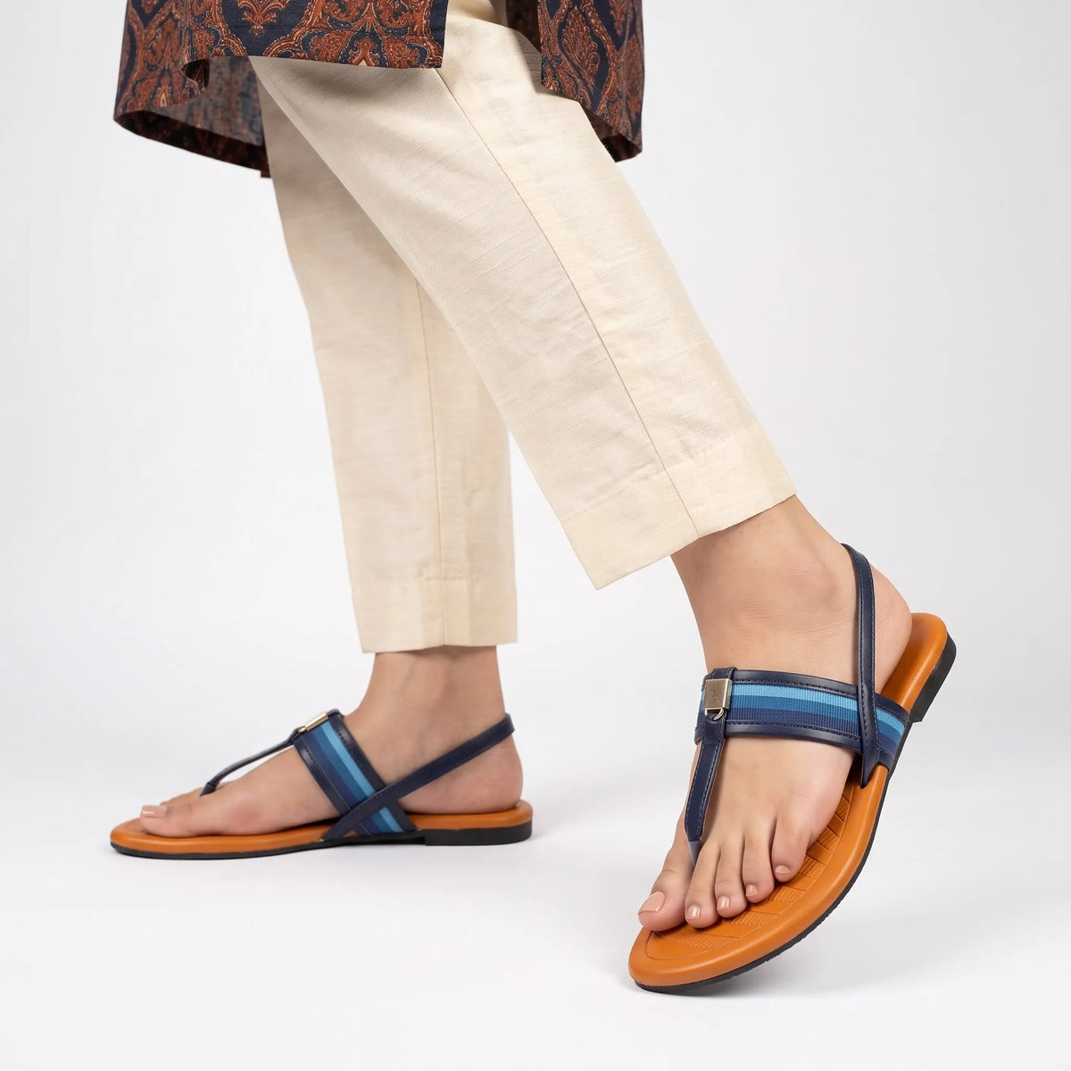 Striped Grace Sandal