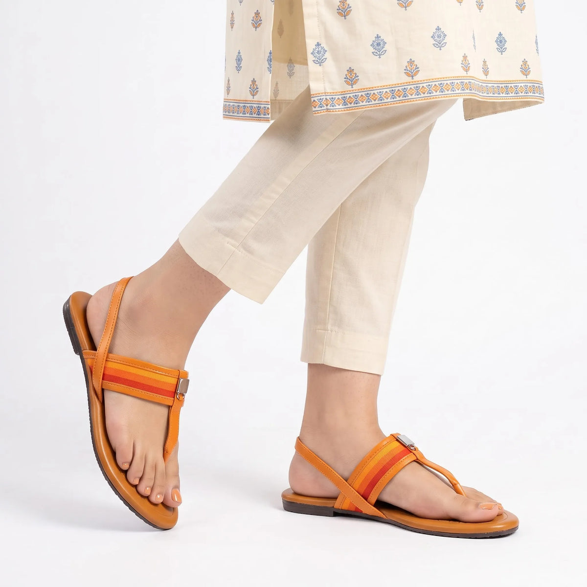 Striped Grace Sandal