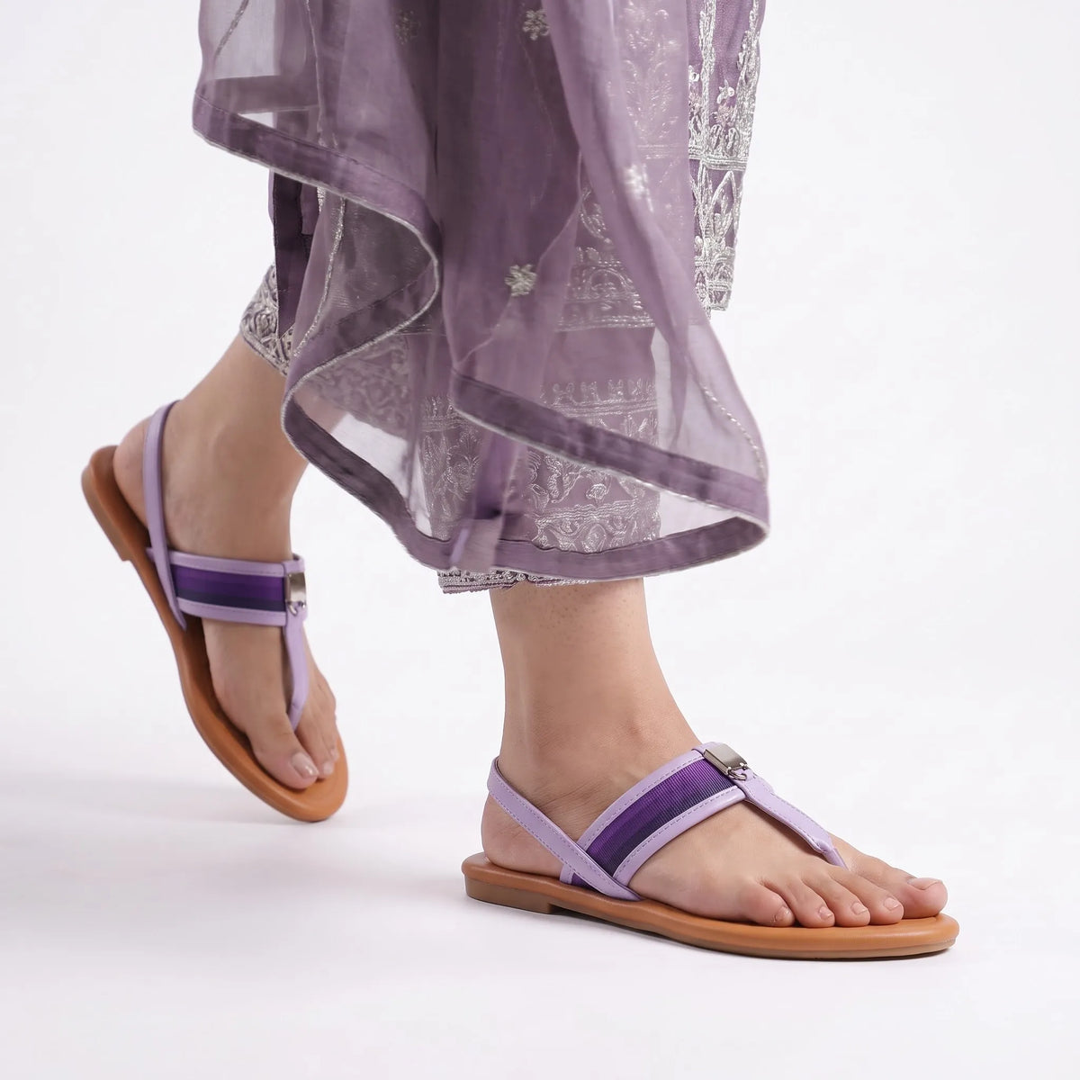 Striped Grace Sandal