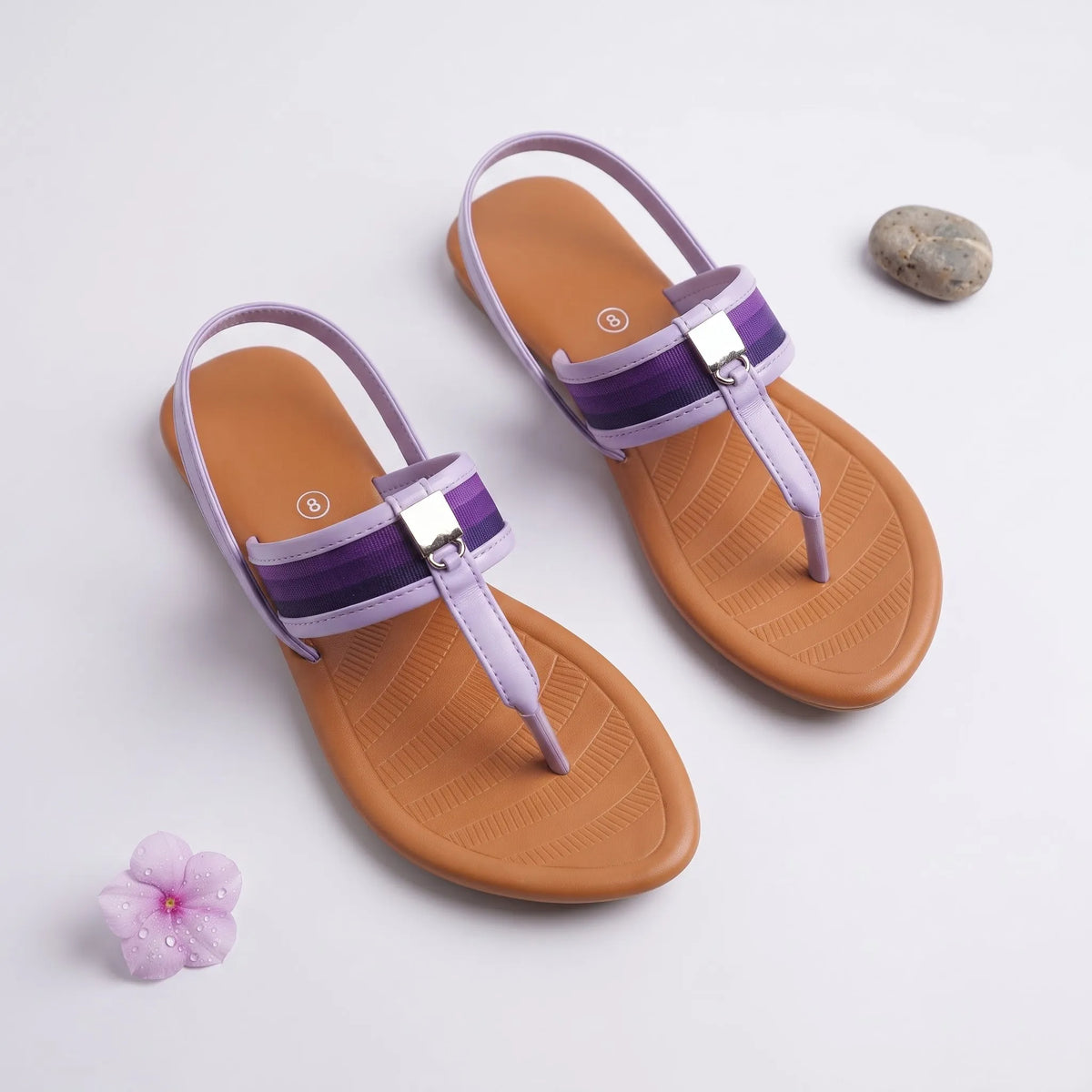 Striped Grace Sandal