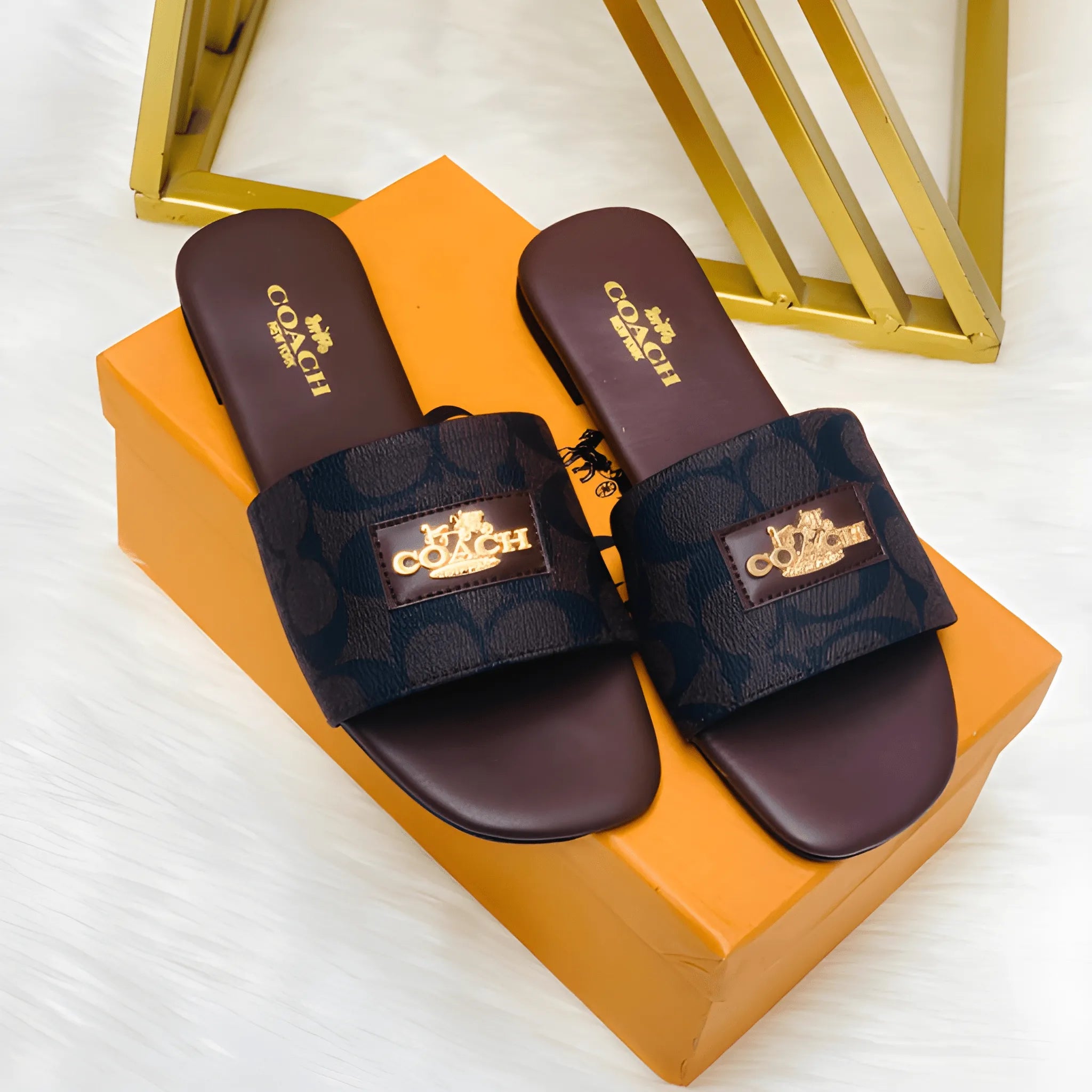 Stylish Flat Slide Slipper - Black