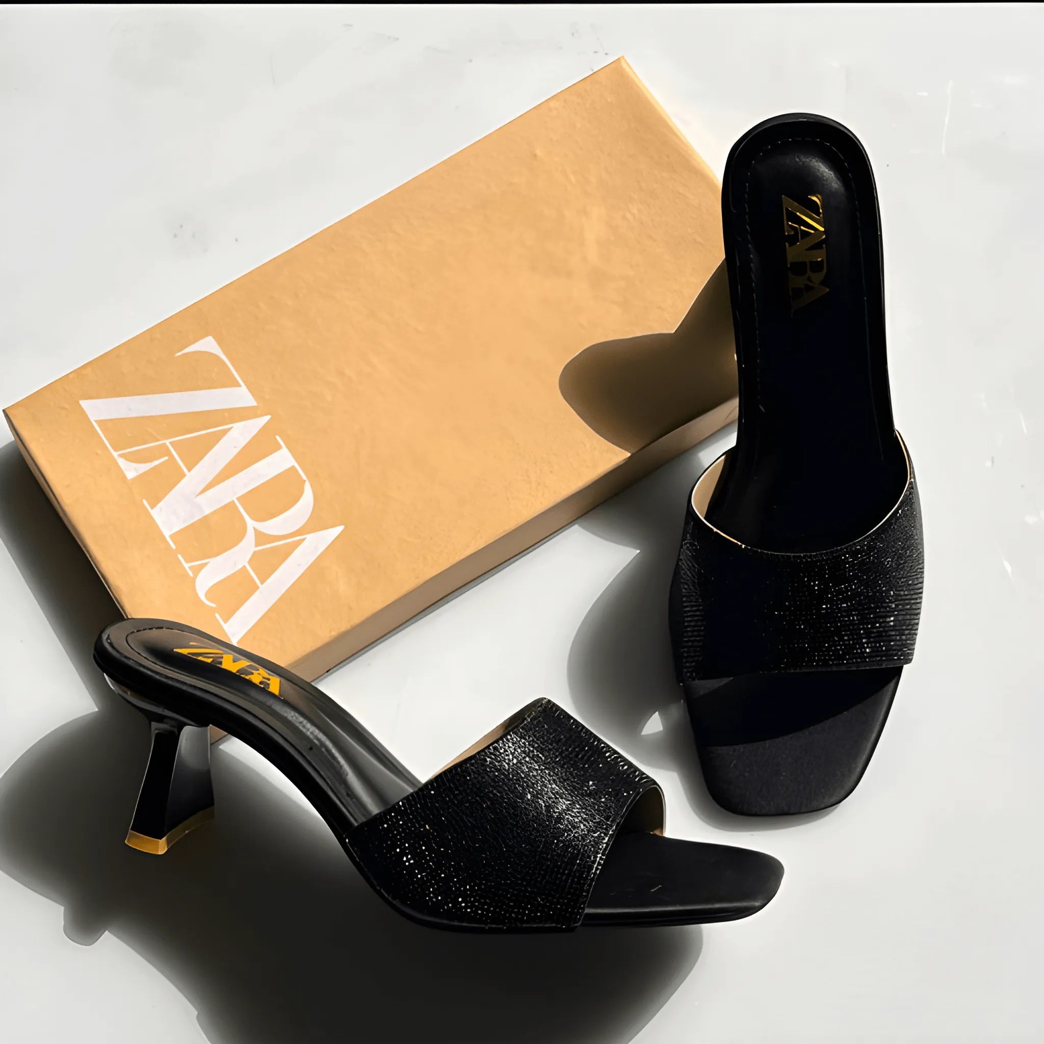 Stylish Party Wear Heel - Black