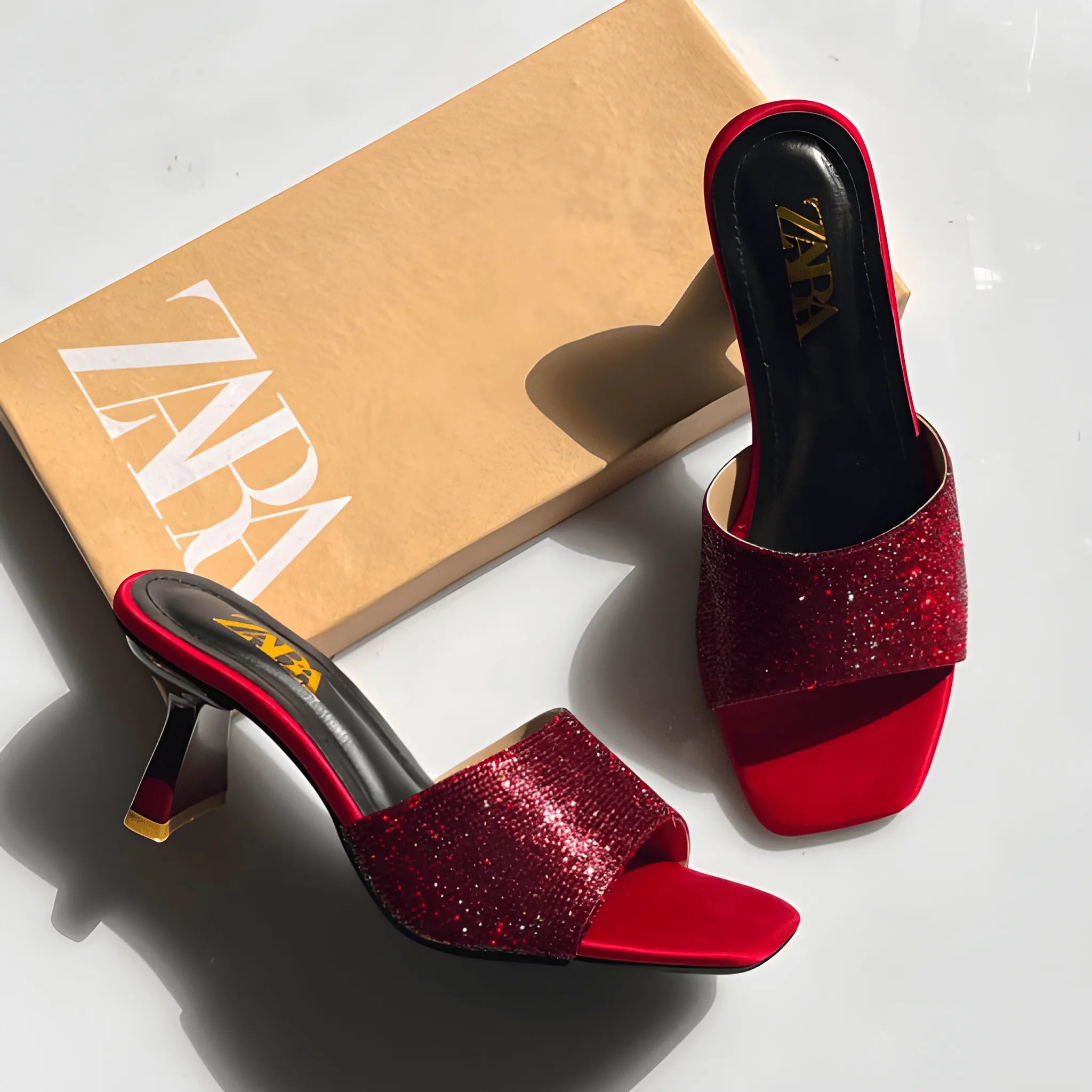 Stylish Party Wear Heel - Red