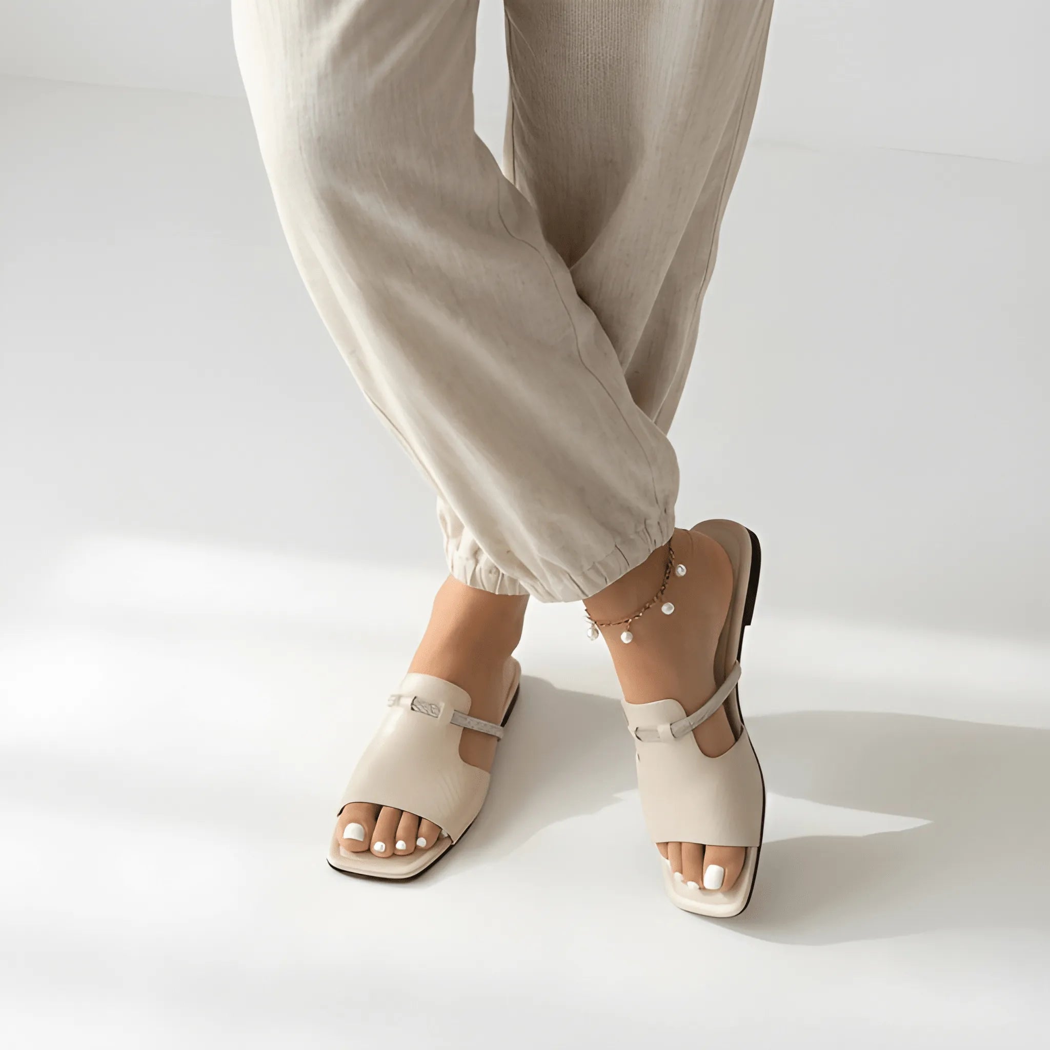 SureStep Ankle Slipper - White
