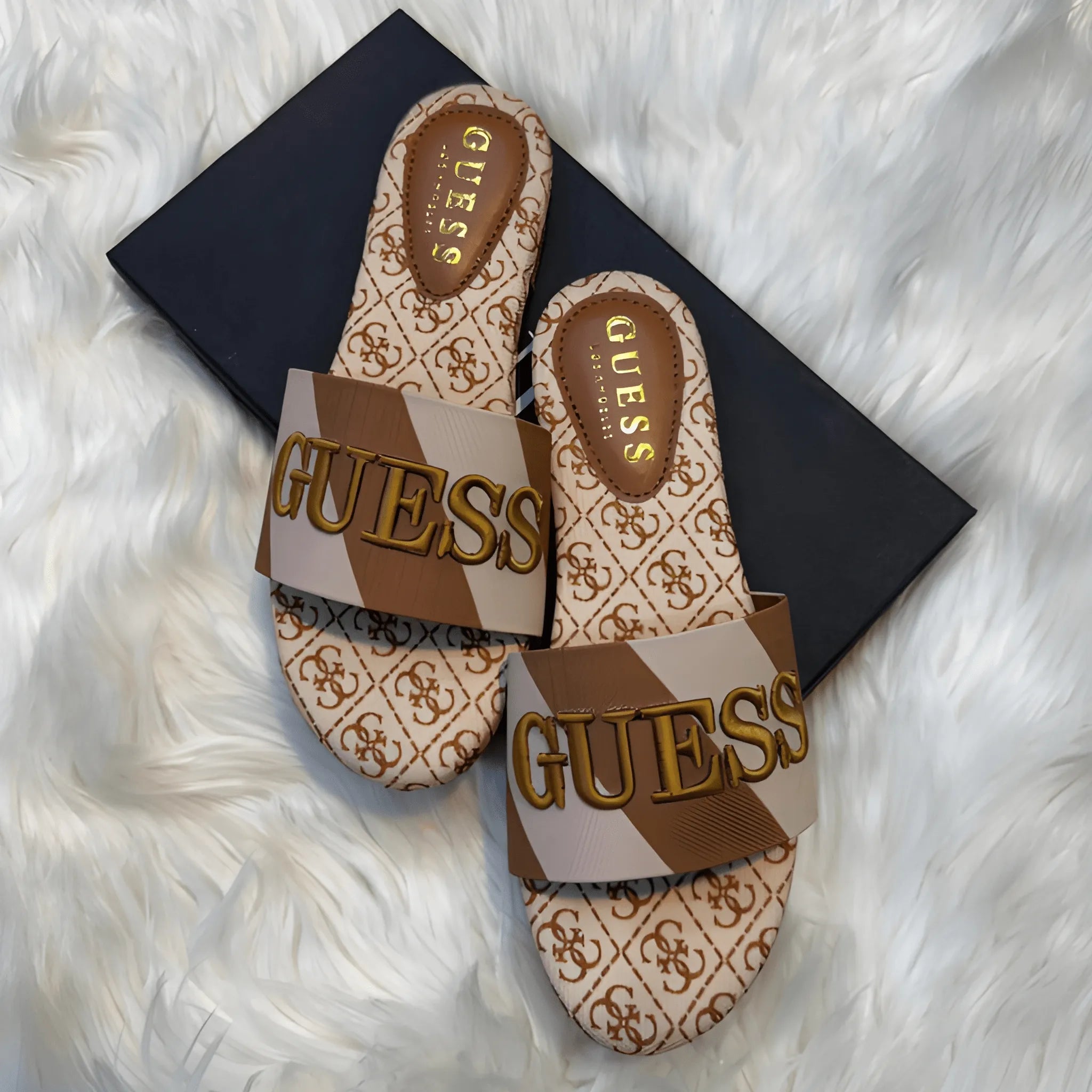 The Artisan Embroidered Flat - Brown