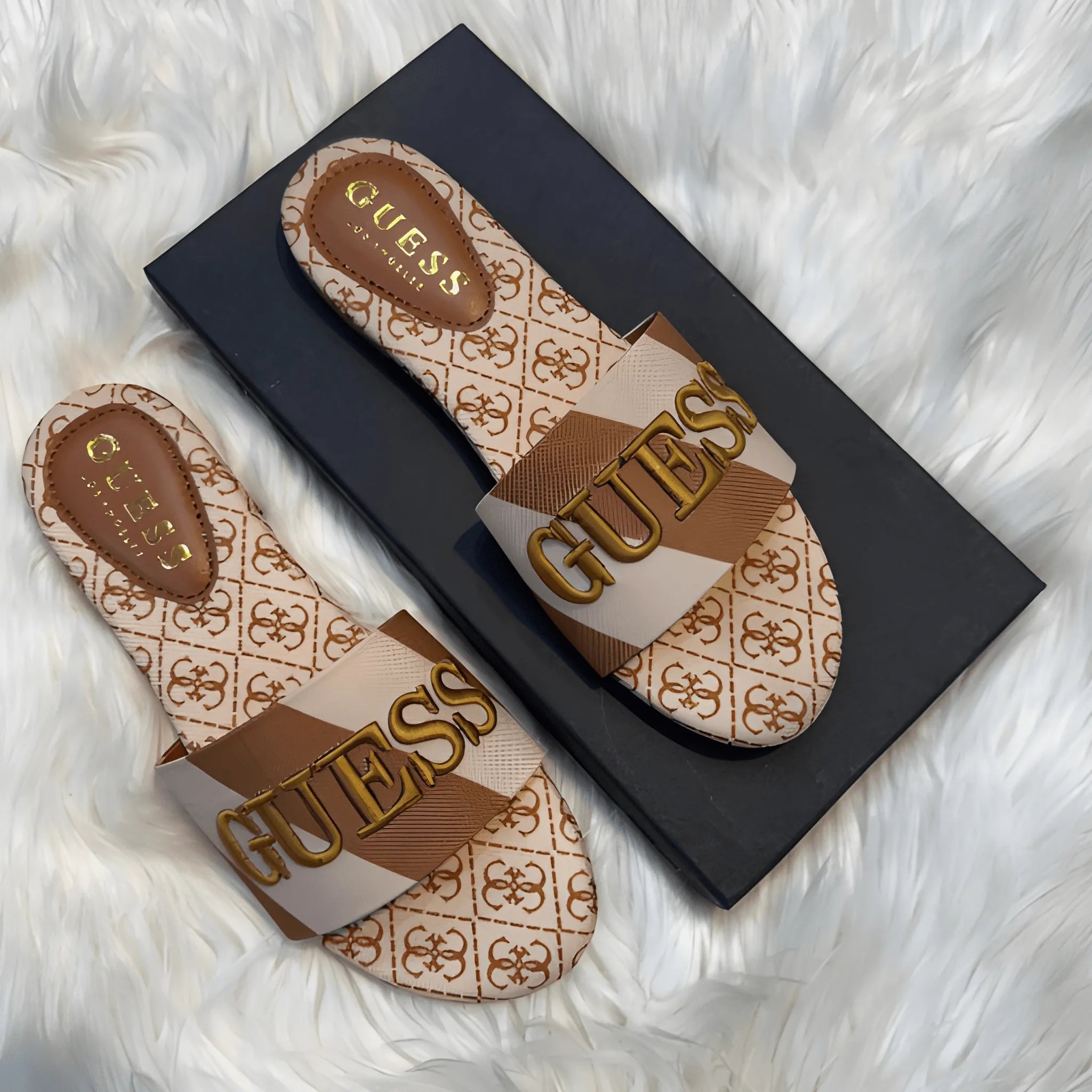 The Artisan Embroidered Flat - Brown