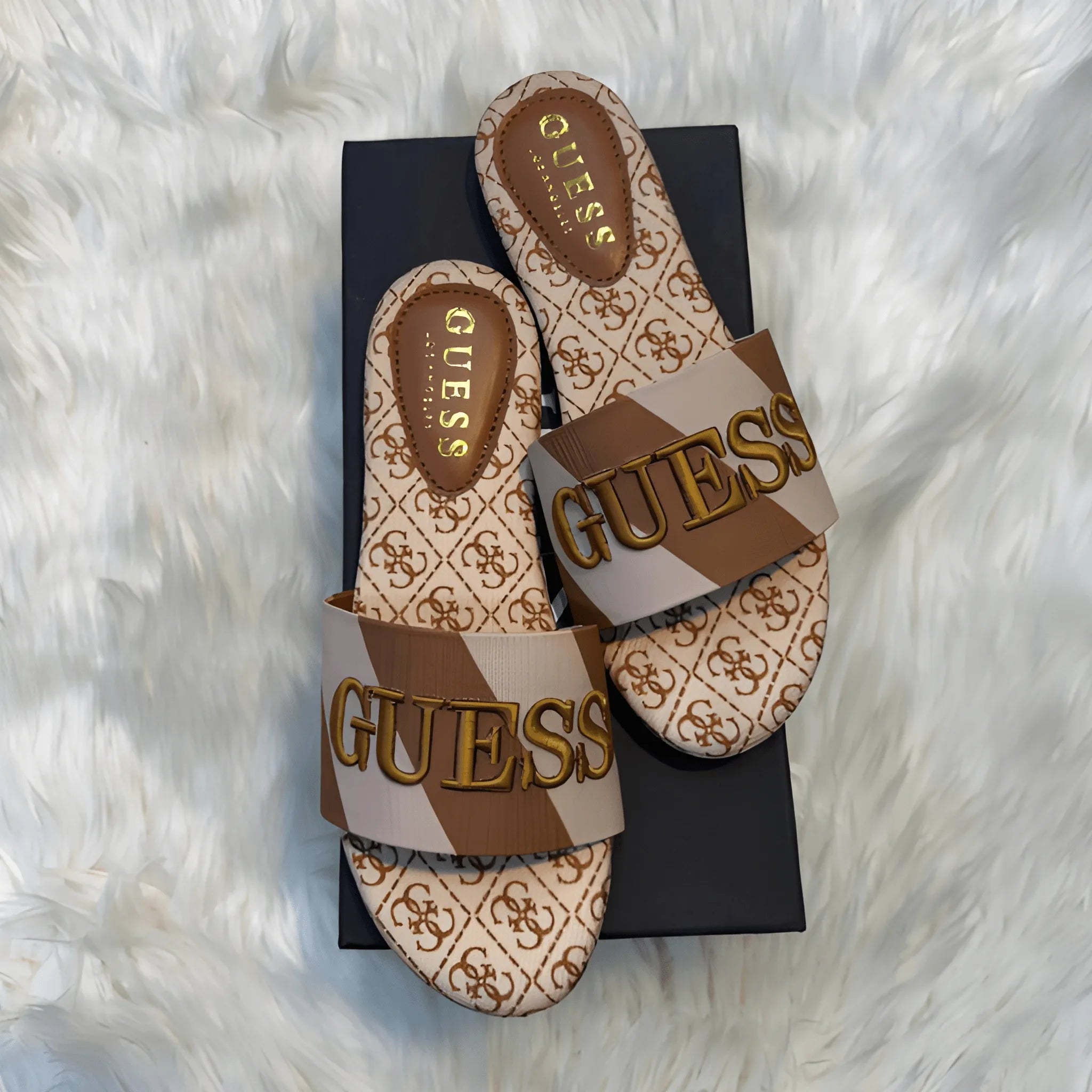 The Artisan Embroidered Flat - Brown