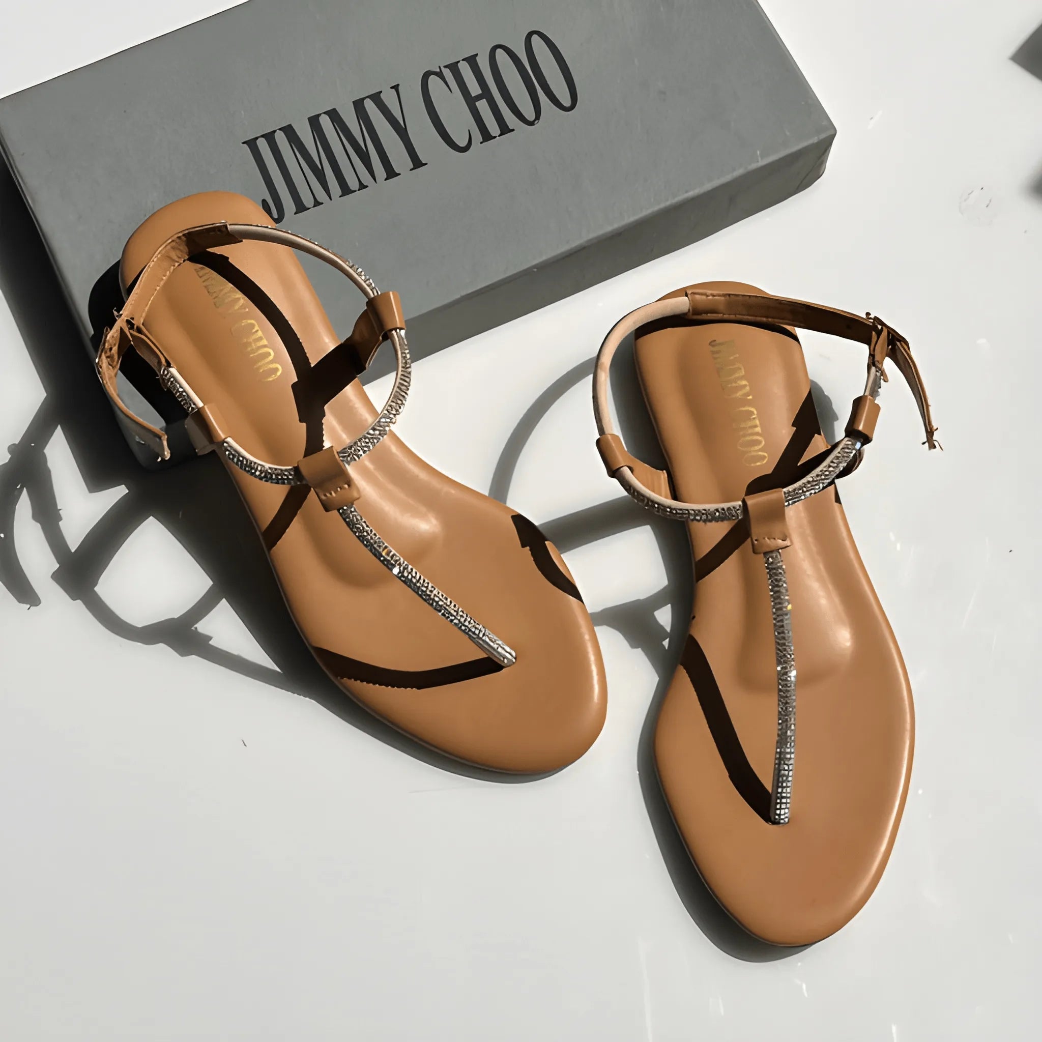 The Celestial Crystal Flat Slipper - Brown