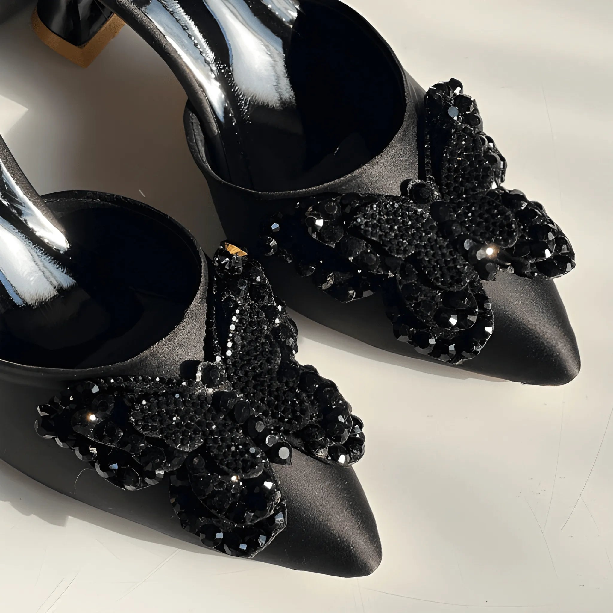 The Uptown Slingback Heel - Black
