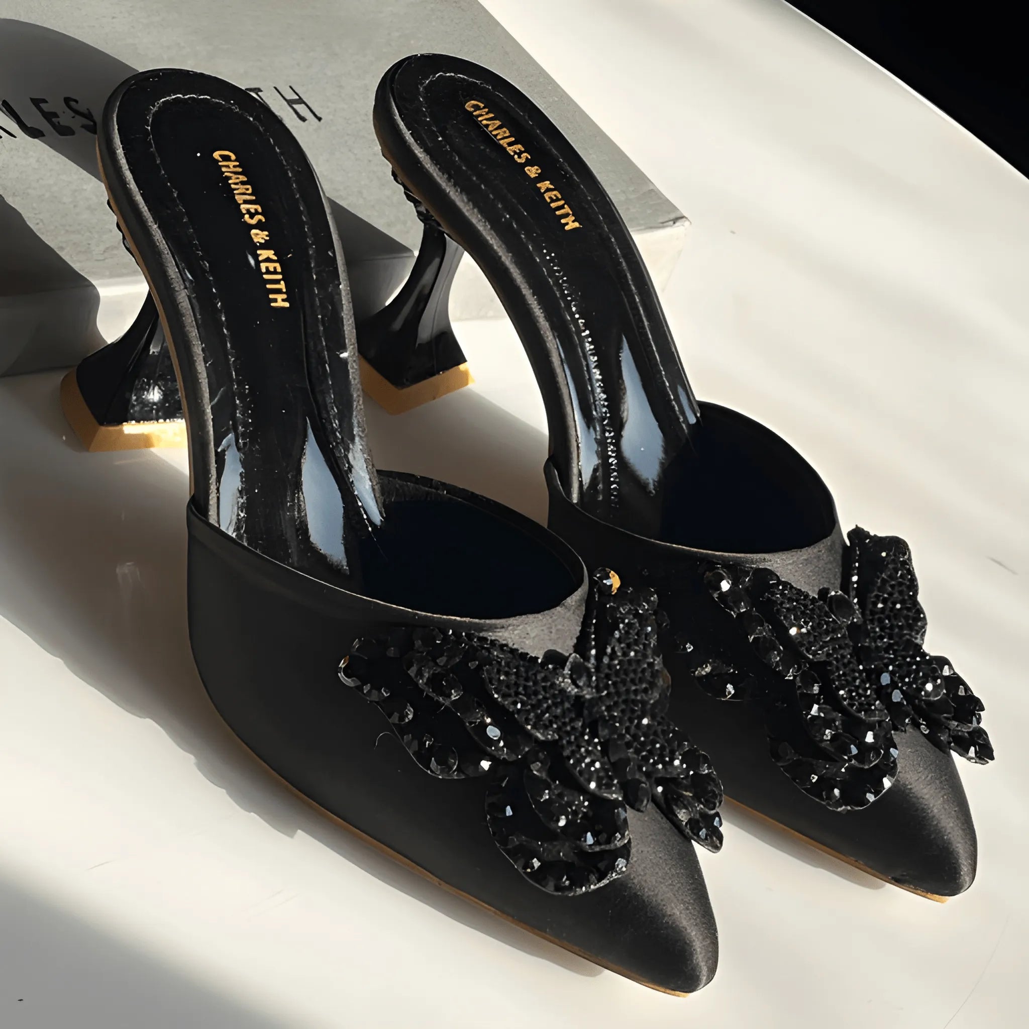 The Uptown Slingback Heel - Black