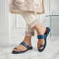 Toe Ring Flat Slipper - Blue