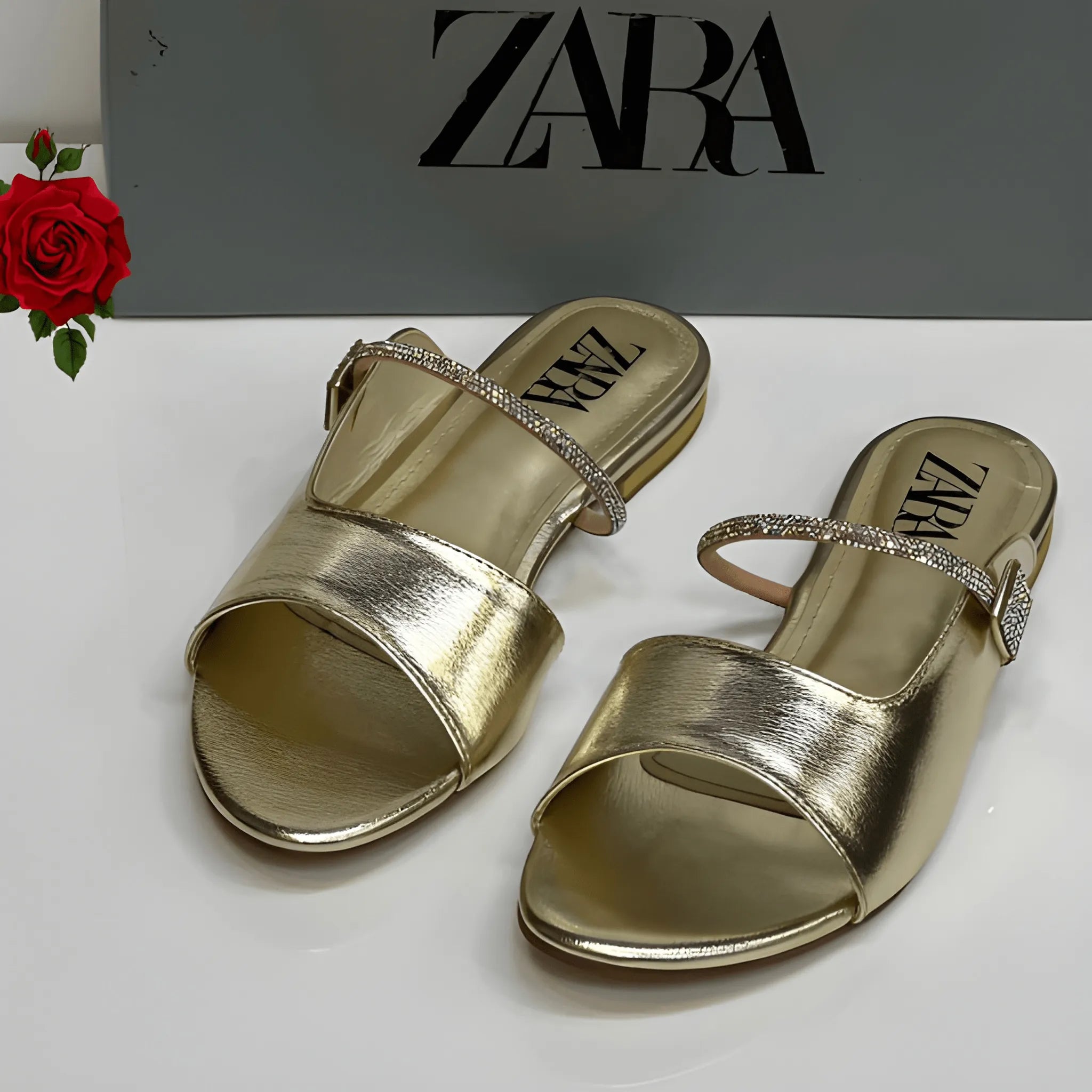 Urban Luxe Slipper - Gold