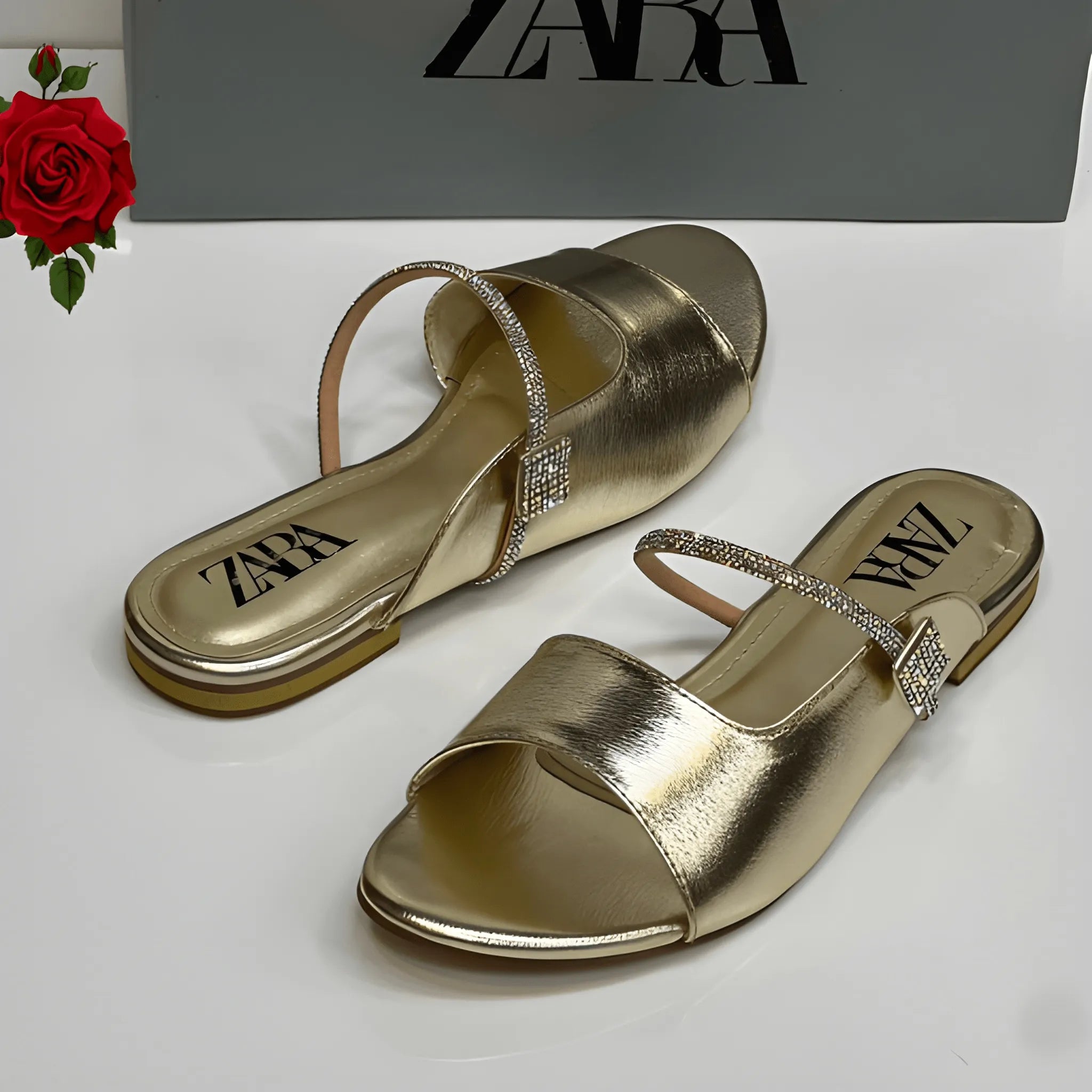 Urban Luxe Slipper - Gold