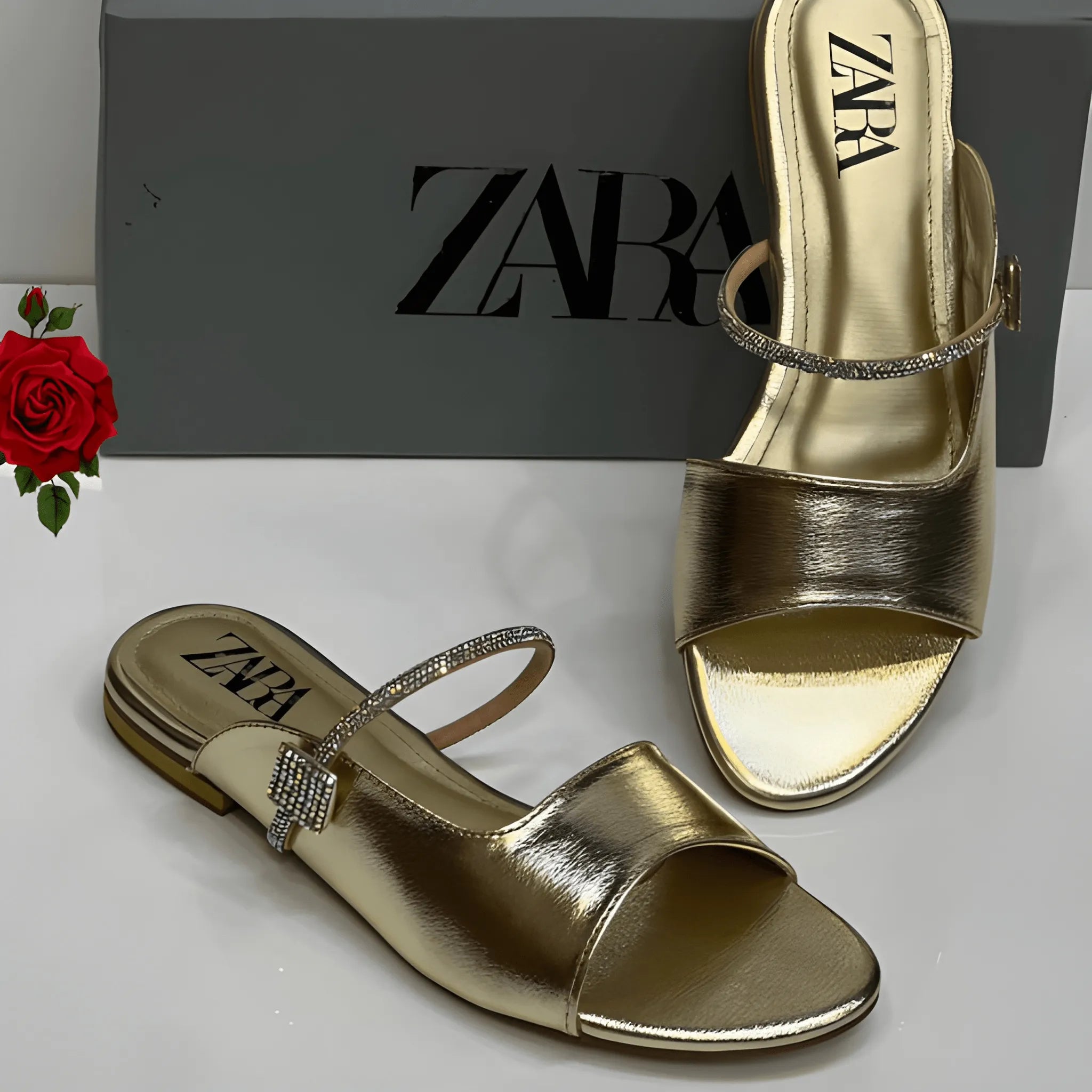 Urban Luxe Slipper - Gold